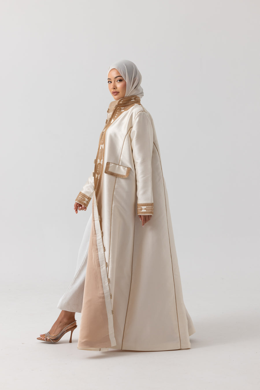 Golden Whisper Abaya