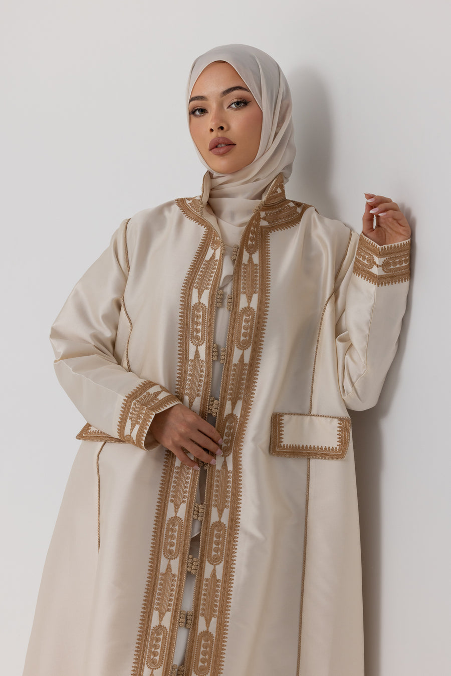 Golden Whisper Abaya