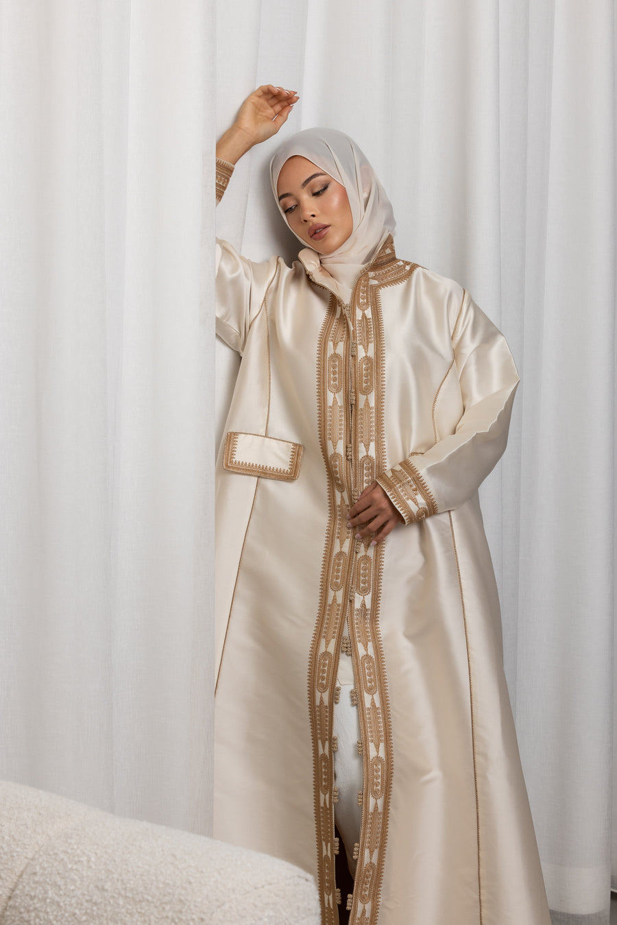 Golden Whisper Abaya